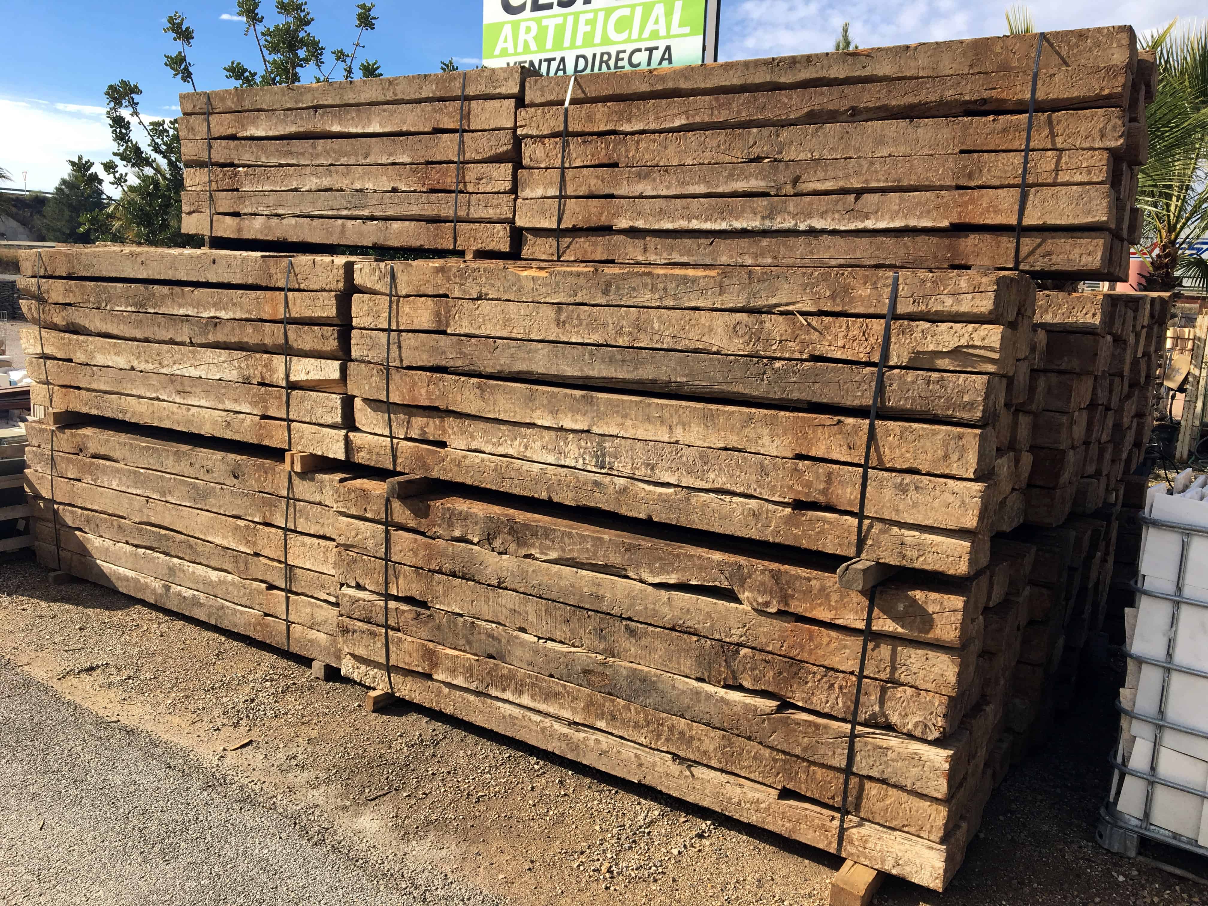 Venta De Traviesas De Tren Traviesas de tren recuperadas - RUSTICOS Y MADERA