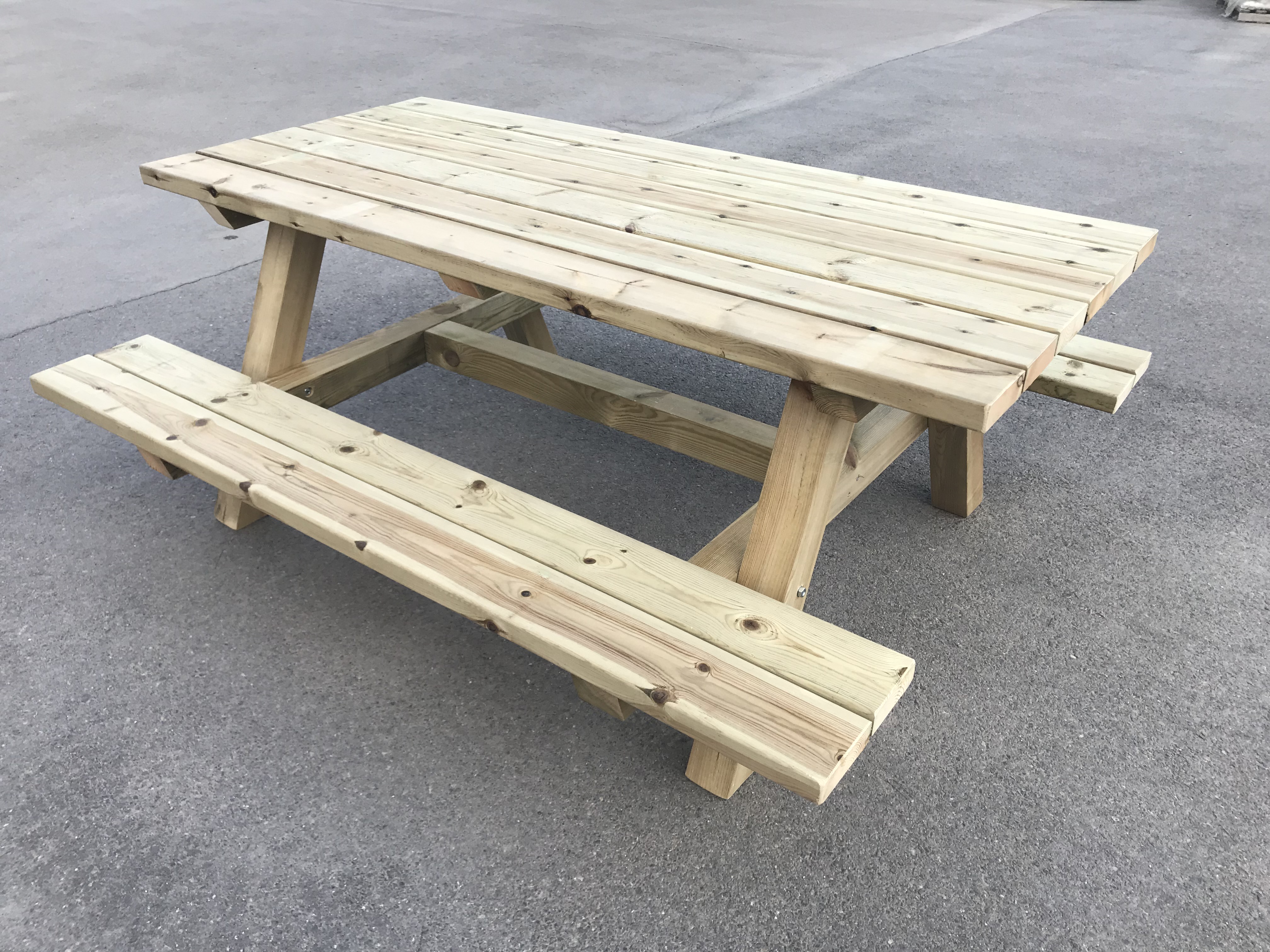 Mesa para Exterior de Madera Tratada - RUSTICOS Y MADERA