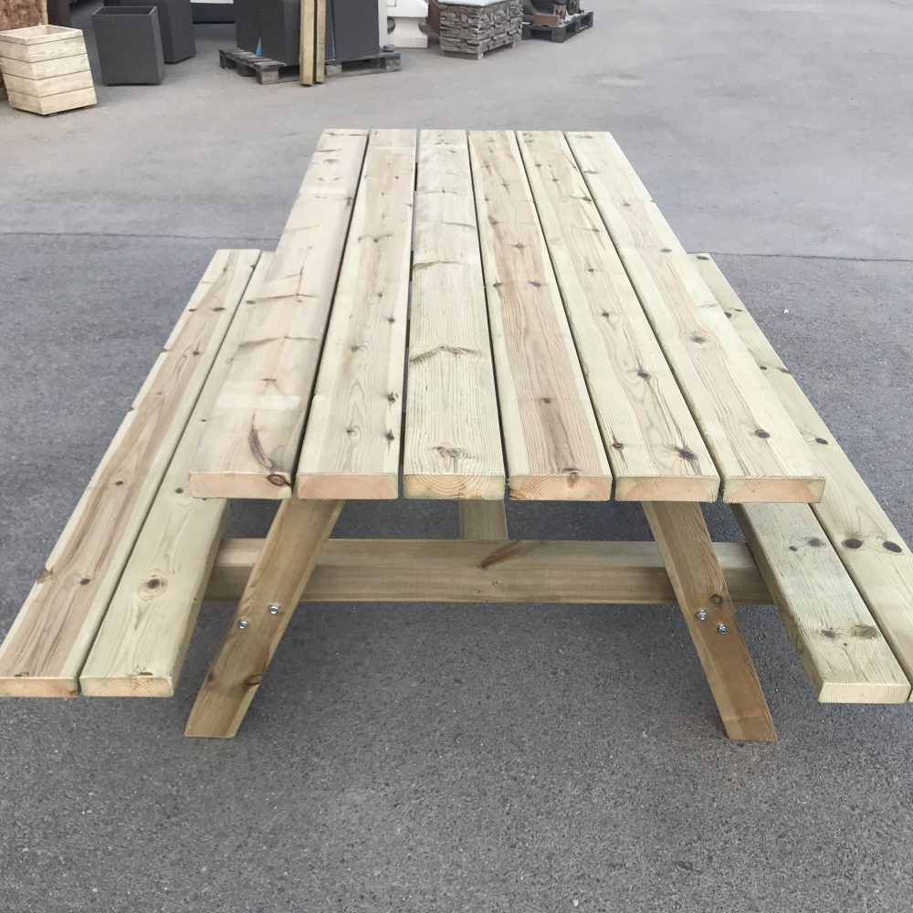 Mesa para Exterior de Madera Tratada - RUSTICOS Y MADERA