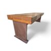asiento rústico para exterior
