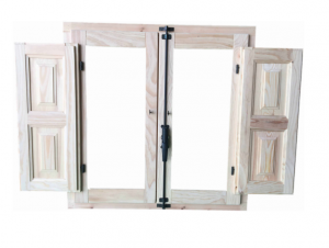 ventana de madera