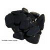 piedra decorativa negra rodada