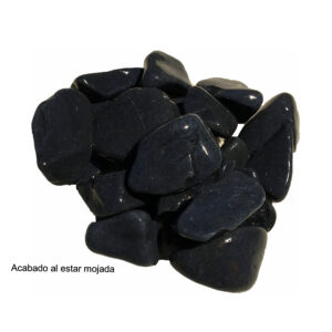 piedra decorativa negra rodada