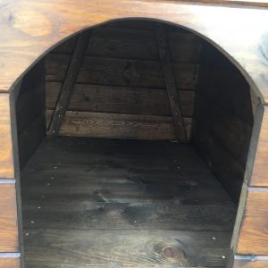 Casa Para Perro Rústica de Madera - Imagen 3