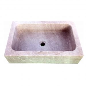 lavabo fregadero piedra natural rosa zarci