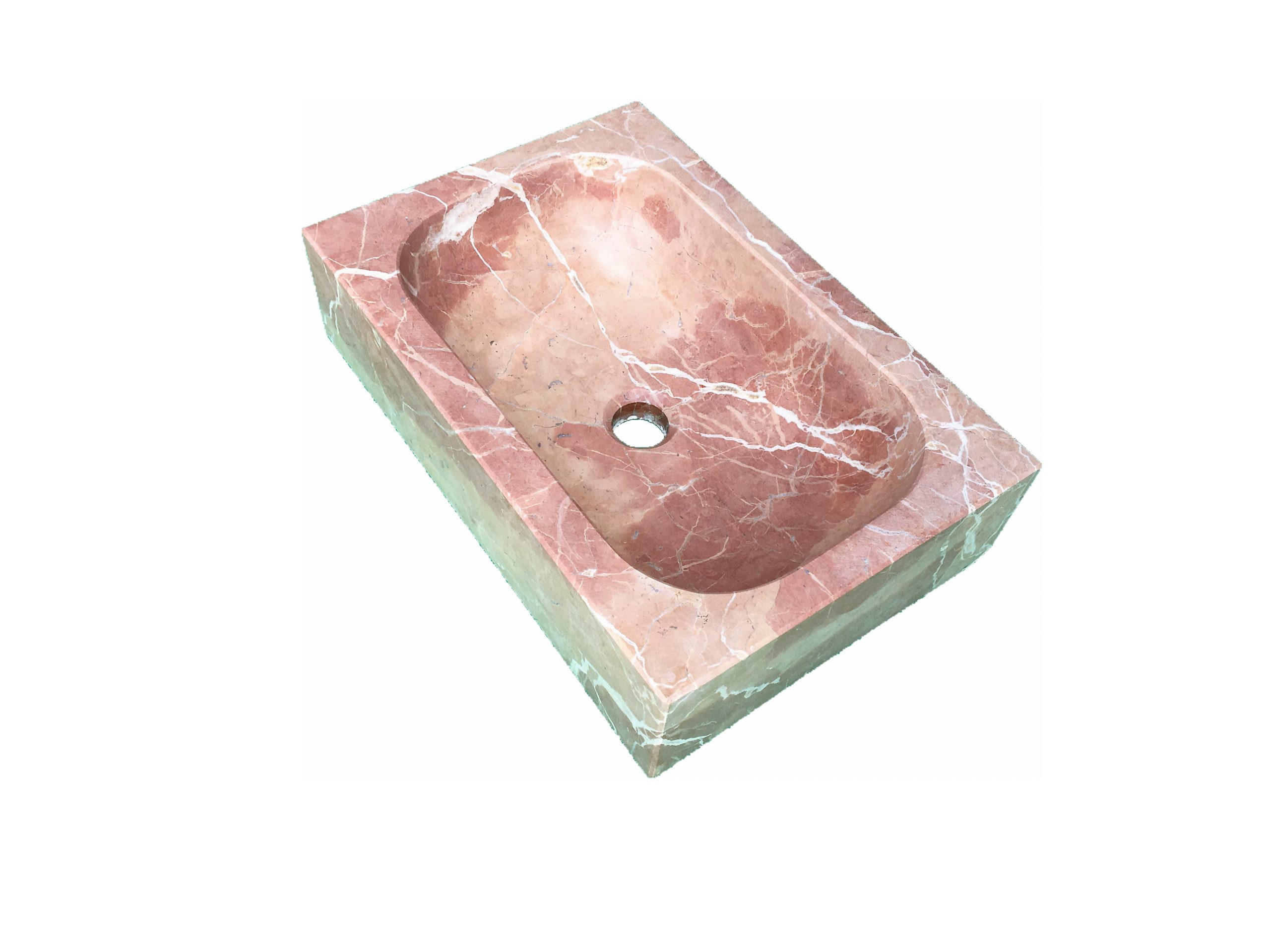 FREGADERO O LAVABO RUSTICO EN PIEDRA NATURAL ROSA ZARCI - RUSTICOS Y MADERA