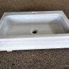 LAVABO BLANCO MACAEL CON AGUJERO PARA GRIFO