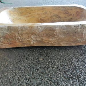 LAVABOS DE PIEDRA AMARILLA RUSTICA CON CANTOS ROTOS - Imagen 6