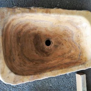 LAVABOS DE PIEDRA AMARILLA RUSTICA CON CANTOS ROTOS - Imagen 5