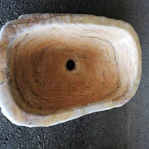LAVABOS DE PIEDRA AMARILLA RUSTICA CON CANTOS ROTOS - Imagen 2