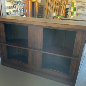 BARRA DE MADERA CON TONEL DE MADERA - Imagen 2