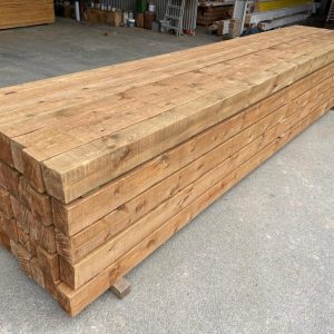 vigas largas de madera maciza