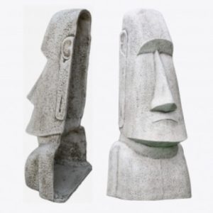 Cabeza De Pascua Grande - Estatua Gigante Figura Decorativa "Moai" - Imagen 2