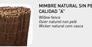 ROLLO DE MIMBRE NATURAL PARA OCULTACIÓN EN VALLAS - MEDIDA 2 X 5 METROS - Imagen 3