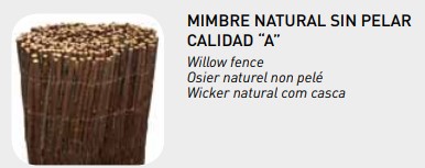 Venta Rollos de Mimbre natural nacional para vallados