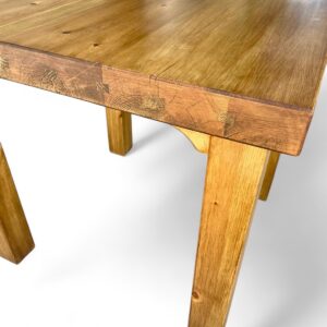Mesa de madera rústica tipo aperitivo con forma redonda o cuadrada, ideal para restaurantes - Imagen 5