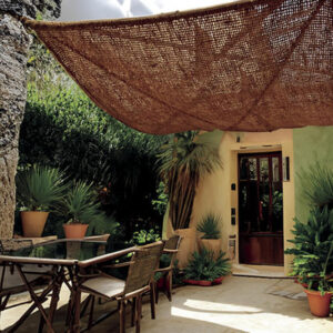 toldo sombra color marrón