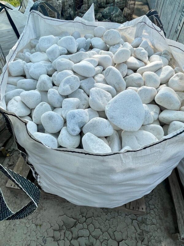 piedra canto rodado blanco