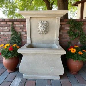 fuente de piedra natural para patio