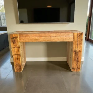 muebles auxiliares de vigas de madera vieja